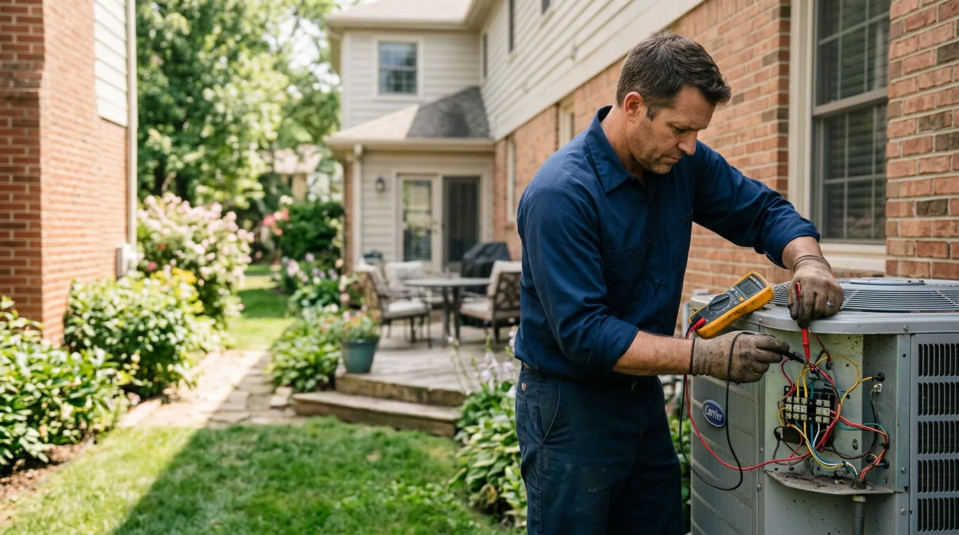 HVAC technician working near Colonial Heights, VA